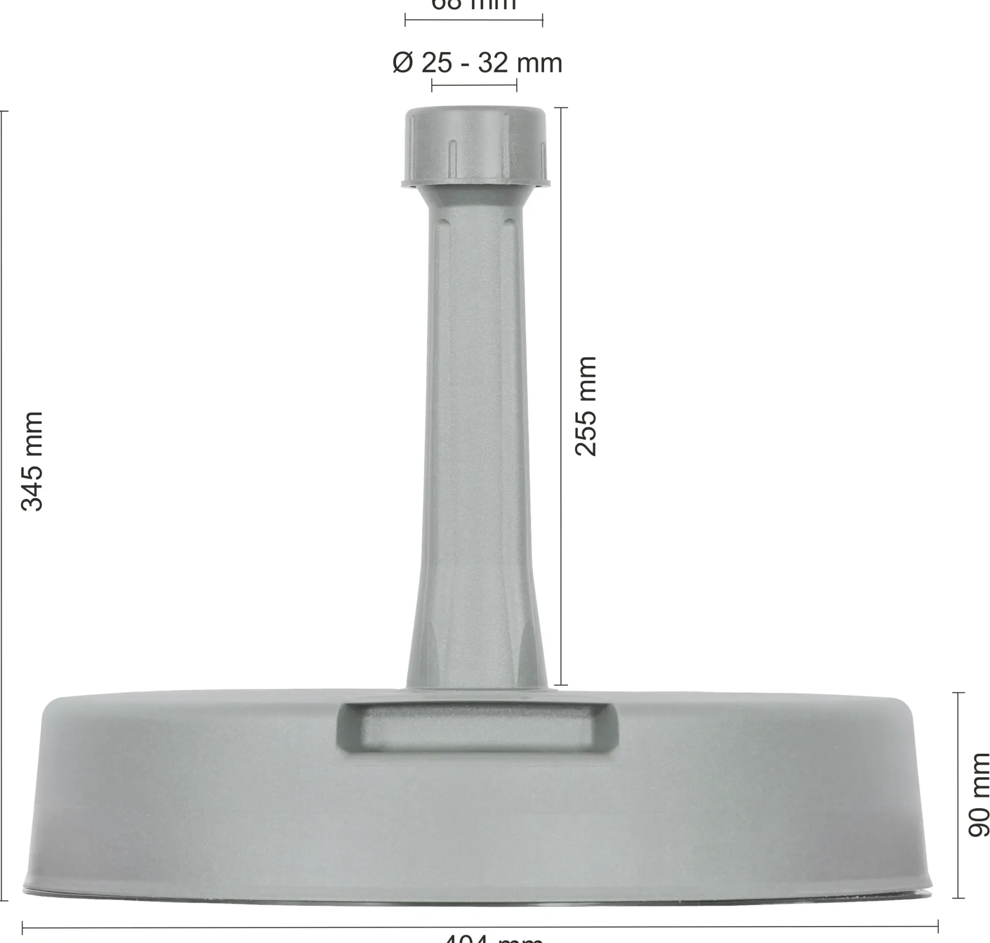 Schneider Betonständer silbergrau, ca. 20 kg