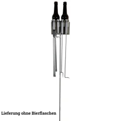 Schneider Halter inkl. Besteck für 2Stubbi Edelstahl