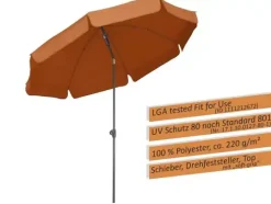 Schneider Sonnenschirm Aquila terrakotta Ø 250 cm