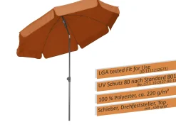 Schneider Sonnenschirm Aquila terracotta Ø 200 cm
