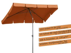 Schneider Sonnenschirm Aquila terracotta 225 x 120 cm
