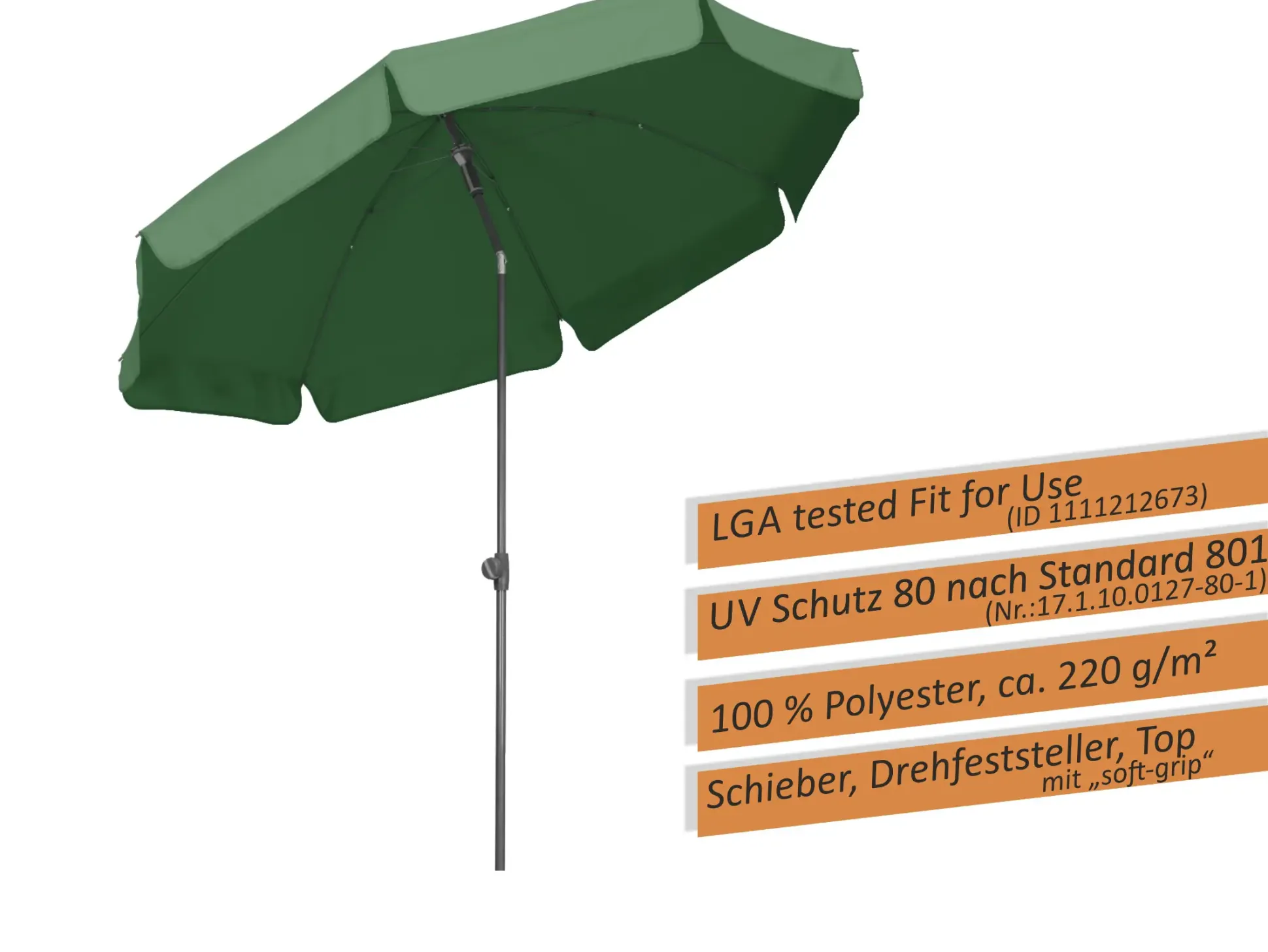 Schneider Sonnenschirm Aquila grün Ø 200 cm