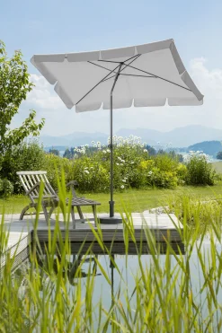 Schneider Sonnenschirm Aquila silbergrau 225 x 120 cm