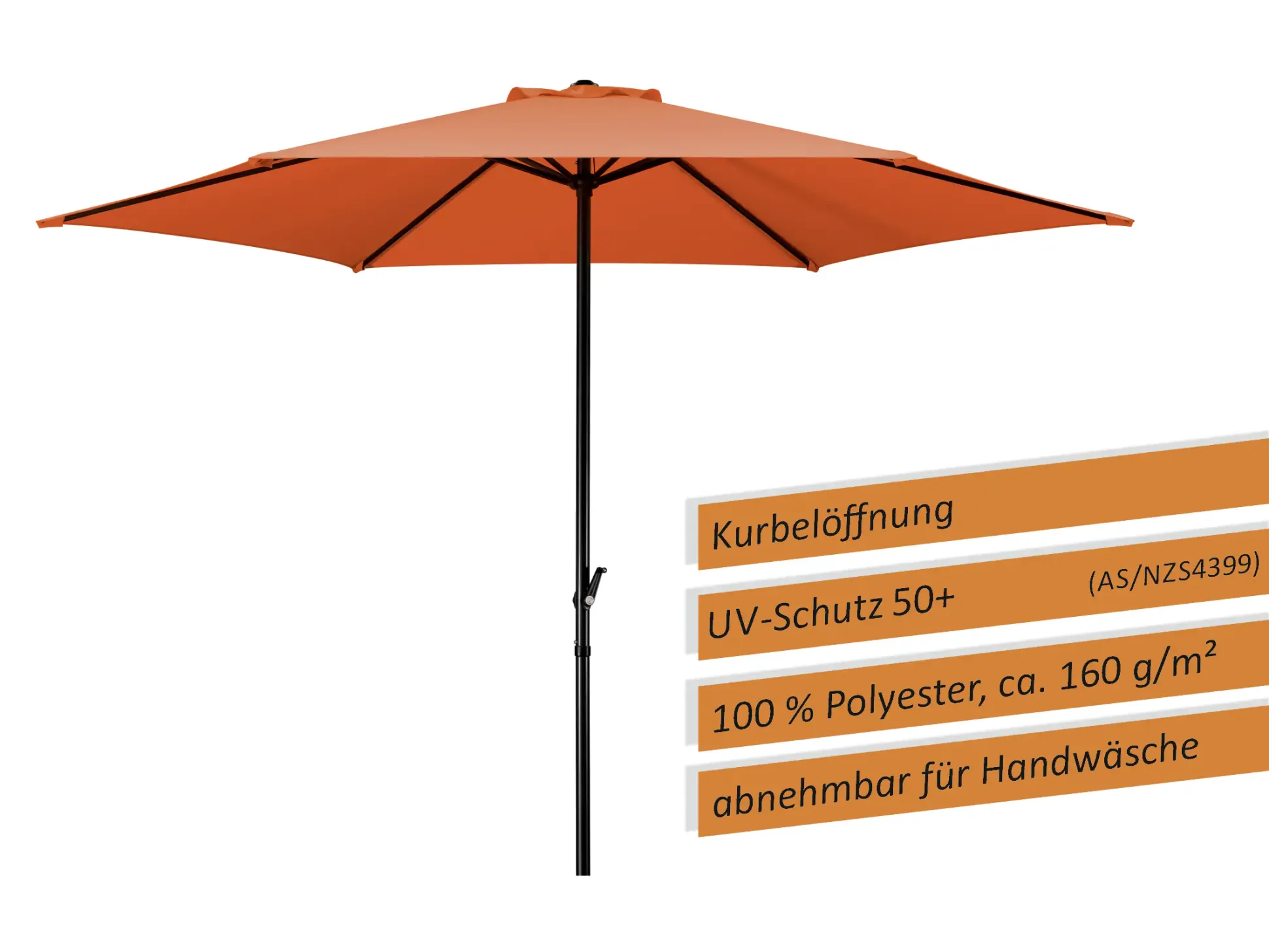 Schneider Sonnenschirm Bergamo terracotta Ø 300 cm