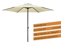 Schneider Sonnenschirm Bergamo natur Ø 300 cm