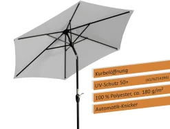 Schneider Sonnenschirm Bilbao silbergrau Ø 220 cm