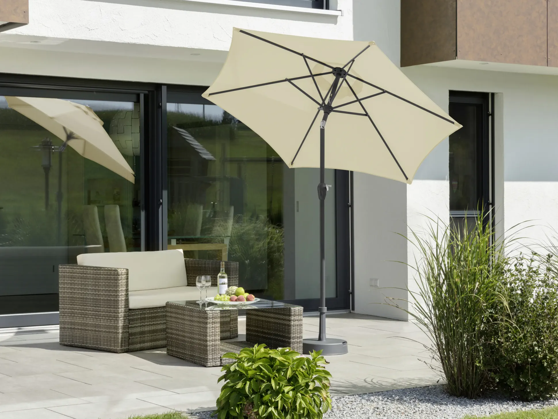 Schneider Sonnenschirm Bilbao natur Ø 220 cm