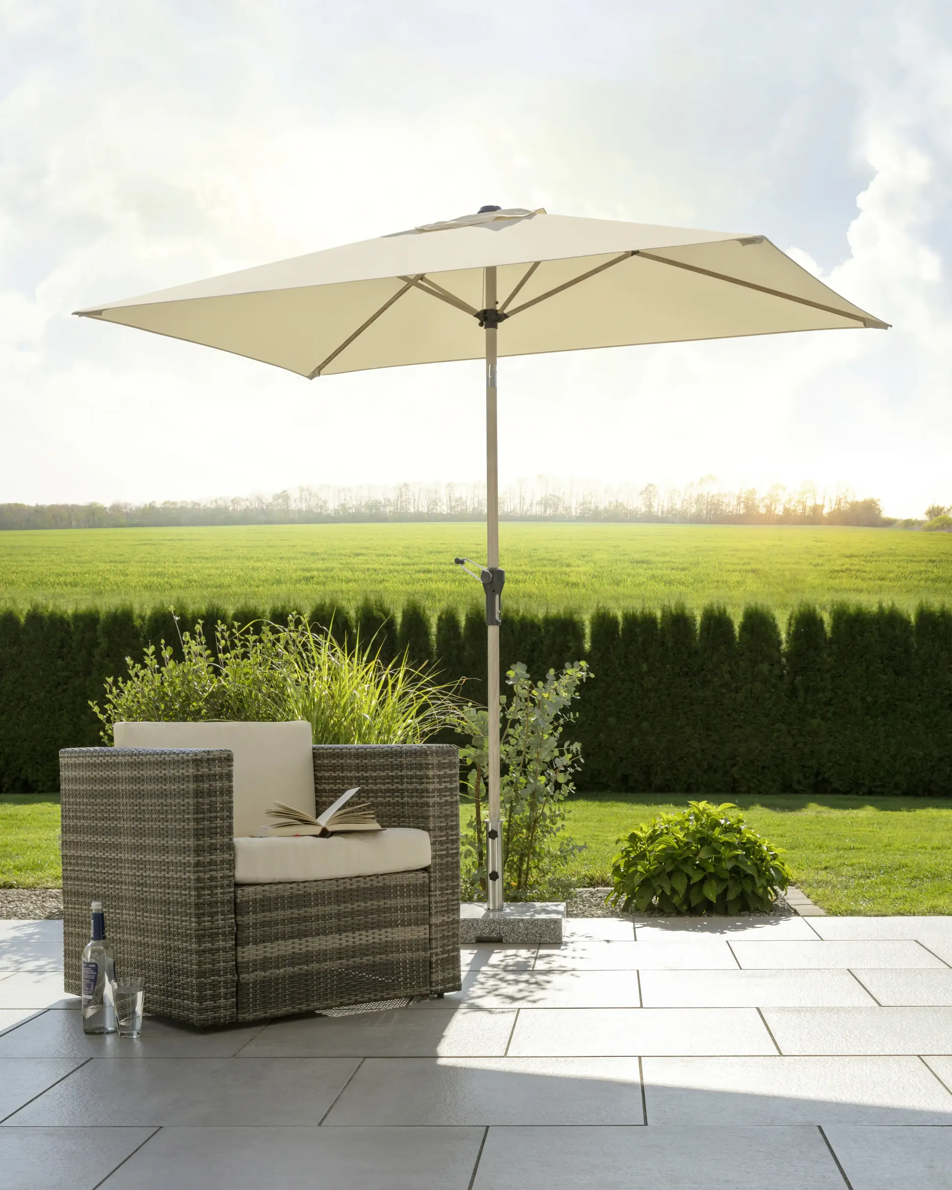 Schneider Sonnenschirm Cordoba natur 230 x 150 cm