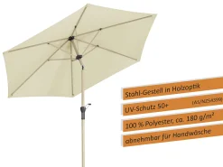 Schneider Sonnenschirm Cordoba natur Ø 270 cm