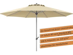 Schneider Sonnenschirm Gemini natur Ø 360 cm