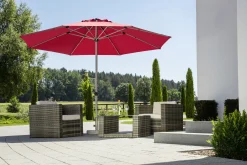 Schneider Sonnenschirm Gemini dunkelrot Ø 360 cm