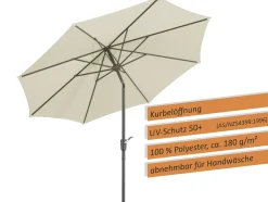 Schneider Sonnenschirm Harlem natur Ø 270 cm