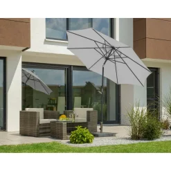 Schneider Sonnenschirm Harlem silbergrau Ø 270 cm