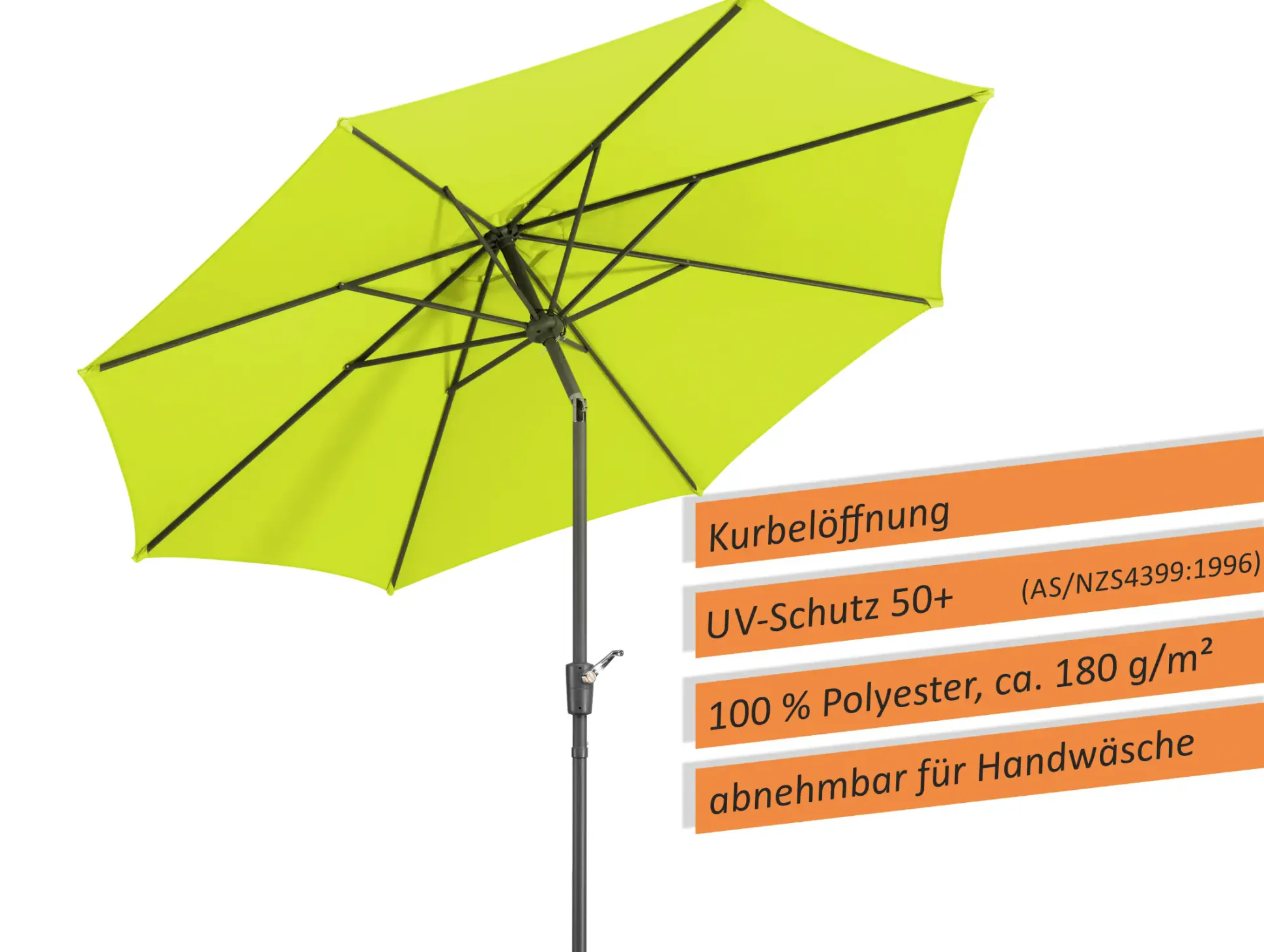 Schneider Sonnenschirm Harlem apfelgrün Ø 270 cm