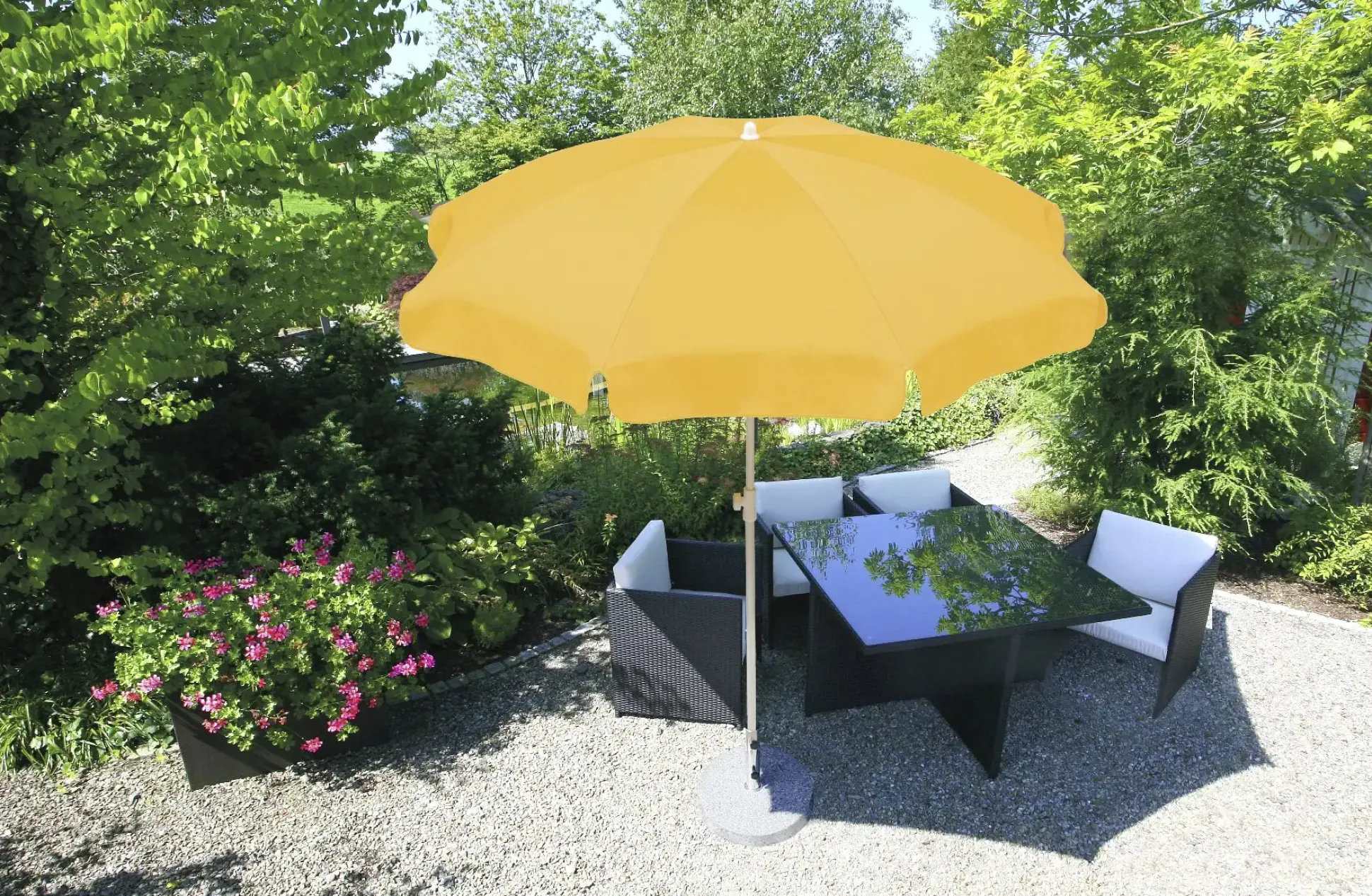Schneider Sonnenschirm Ibiza goldgelb Ø 240 cm