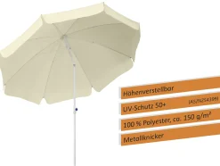 Schneider Sonnenschirm Ibiza natur Ø 200 cm