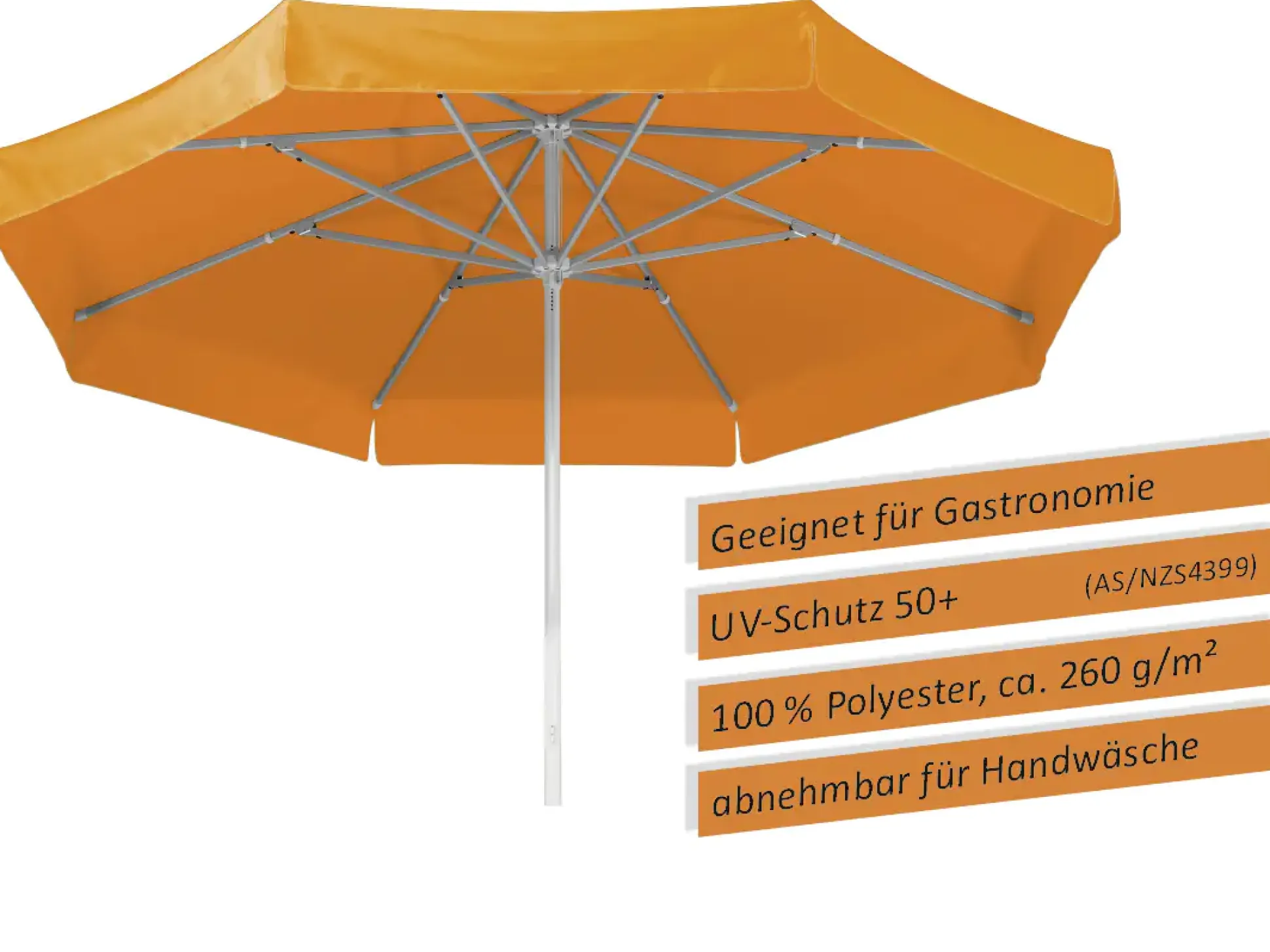 Schneider Sonnenschirm Jumbo orange Ø 400 cm