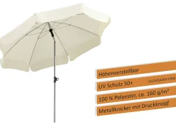 Schneider Sonnenschirm Locarno natur Ø 200 cm