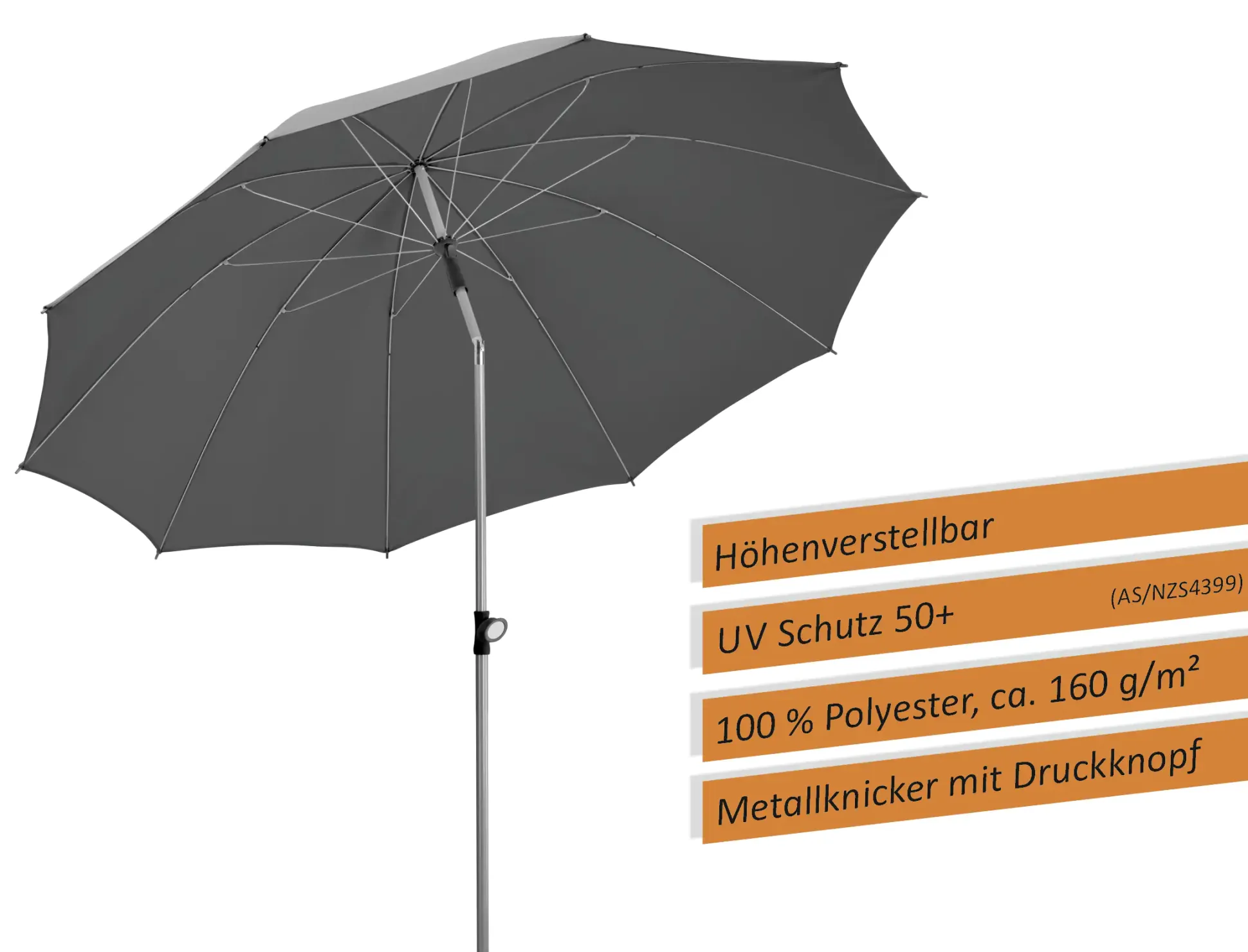 Schneider Sonnenschirm Locarno anthrazit Ø 220 cm