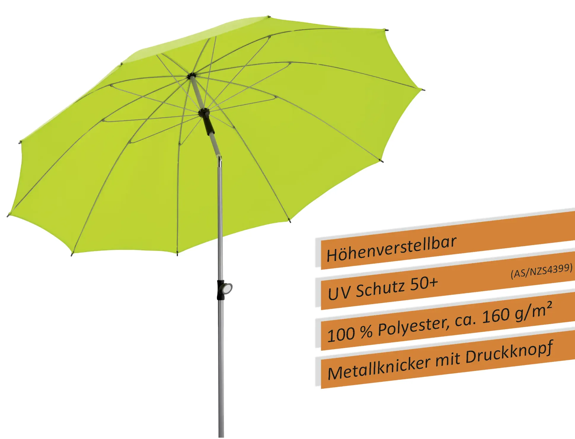 Schneider Sonnenschirm Locarno apfelgrün Ø 220 cm