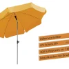 Schneider Sonnenschirm Locarno mandarine Ø 200 cm
