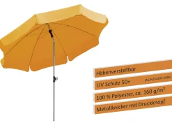 Schneider Sonnenschirm Locarno mandarine Ø 200 cm