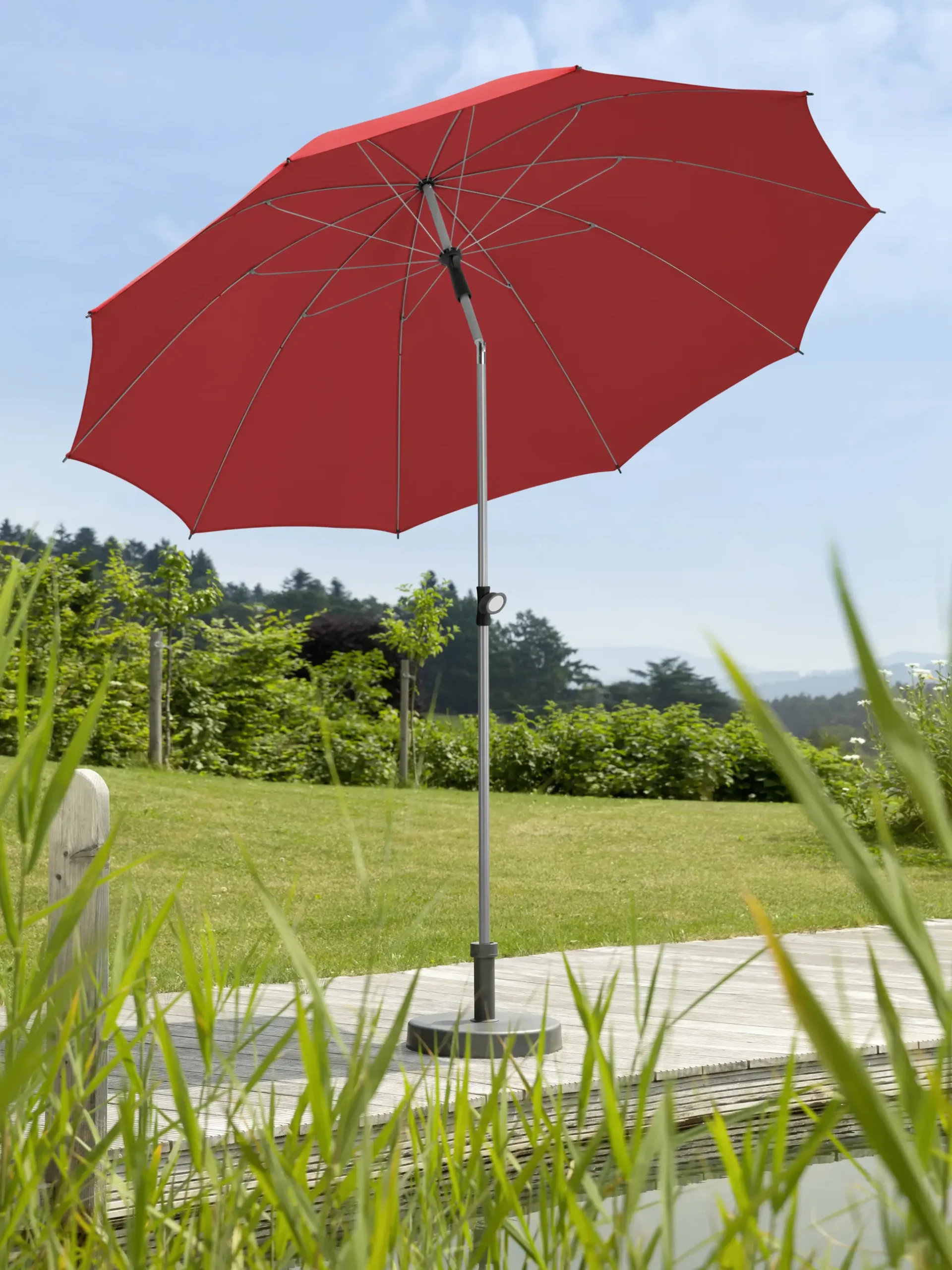 Schneider Sonnenschirm Locarno rot Ø 220 cm