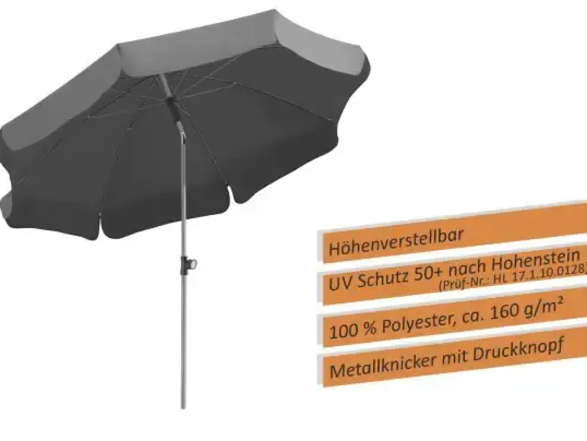 Schneider Sonnenschirm Locarno anthrazit Ø 200 cm
