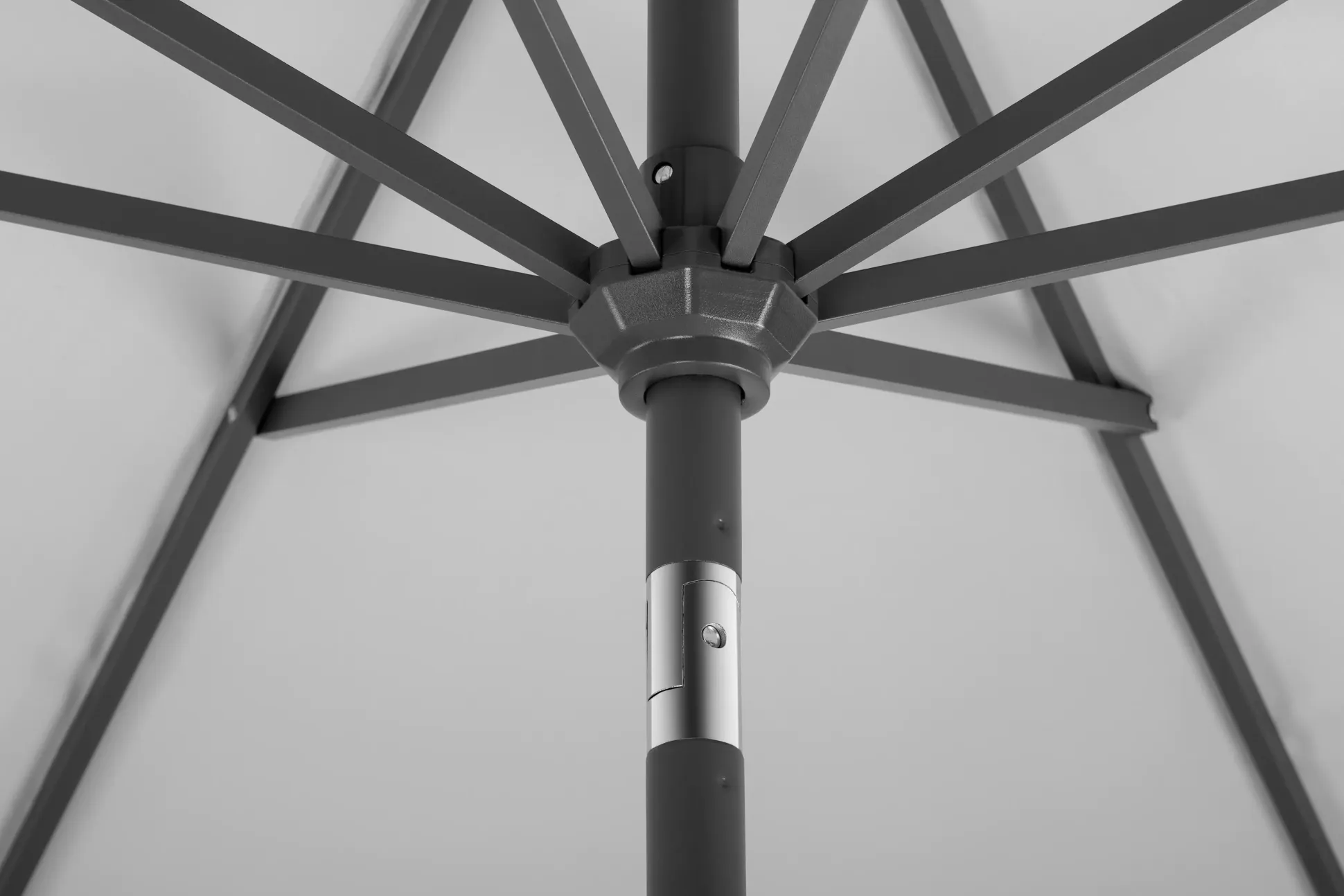 Schneider Sonnenschirm Orlando silbergrau Ø 270 cm
