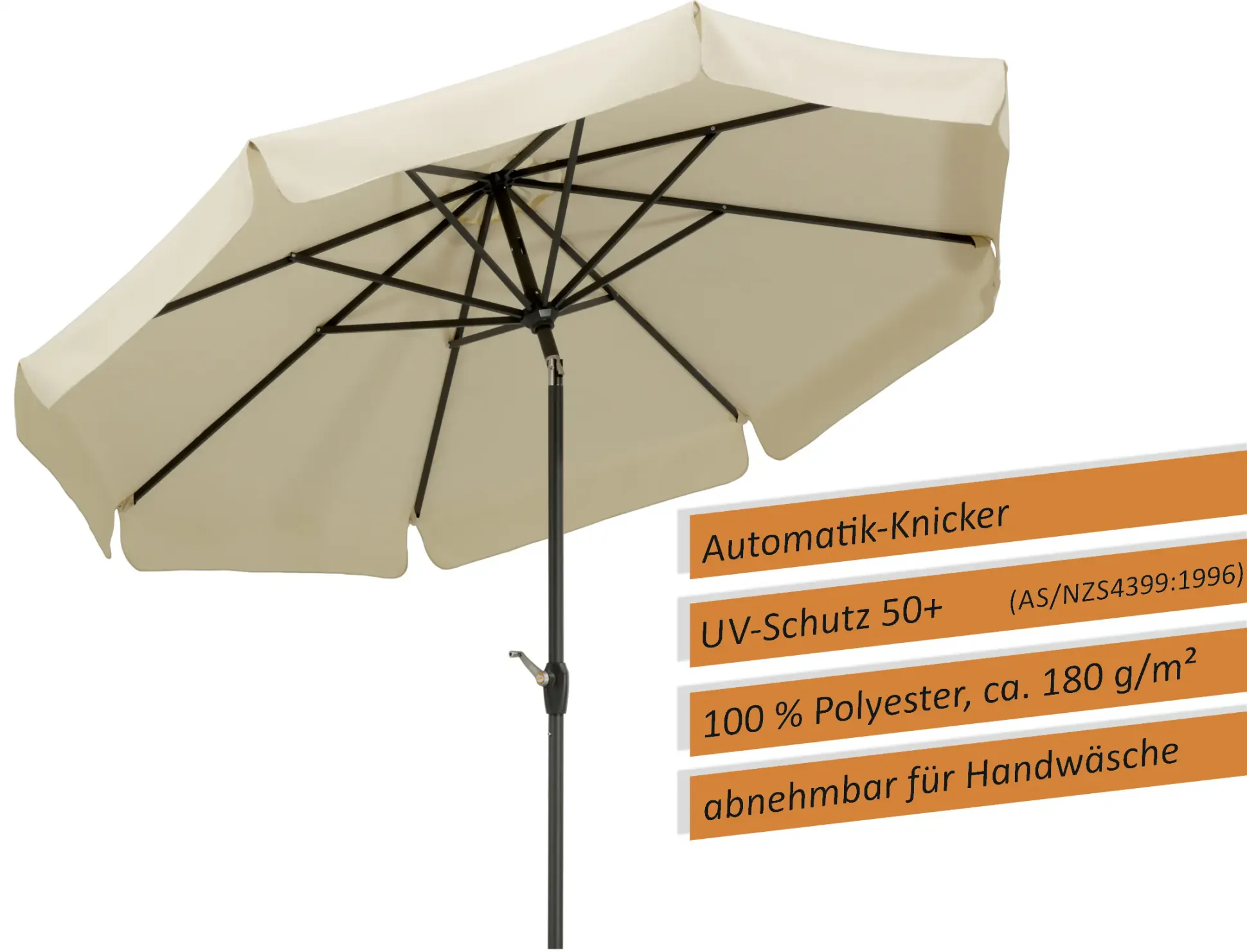 Schneider Sonnenschirm Orlando natur Ø 270 cm