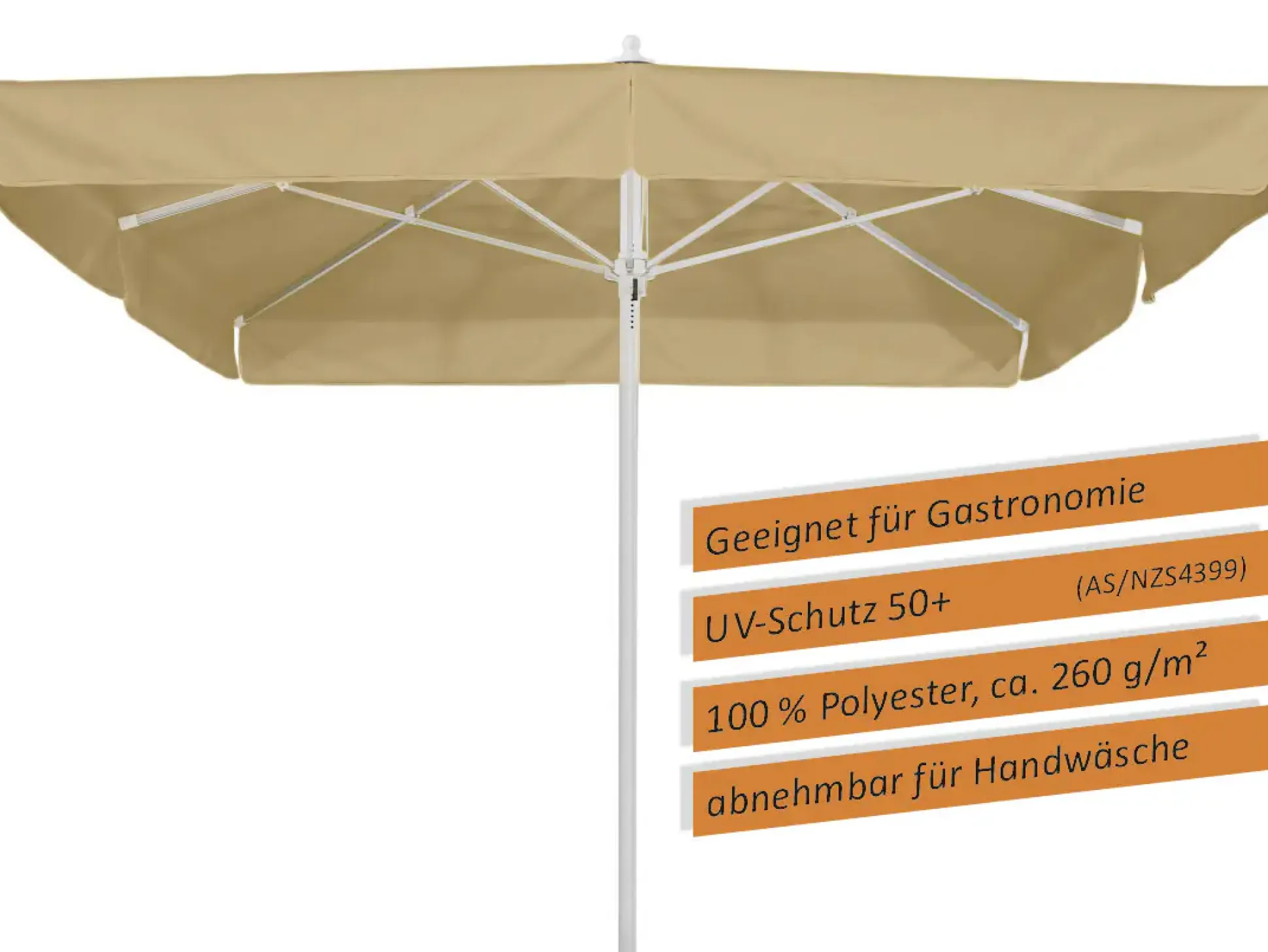 Schneider Sonnenschirm Quadro sand 300 x 300 cm