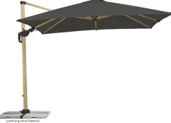 Schneider Sonnenschirm Rhodos Twist Woody anthrazit 300 x 300 cm