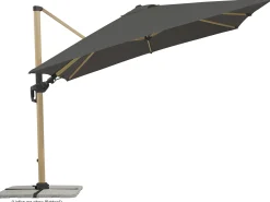 Schneider Sonnenschirm Rhodos Twist Woody anthrazit 300 x 300 cm