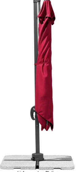 Schneider Sonnenschirm Rhodos Junior rot 270 x 270 cm