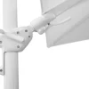 Schneider Sonnenschirm Rhodos Twist Bianco weiß, 300 x 300 cm