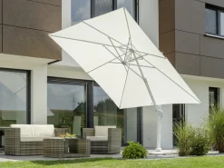 Schneider Sonnenschirm Rhodos Twist Bianco weiß, 300 x 300 cm