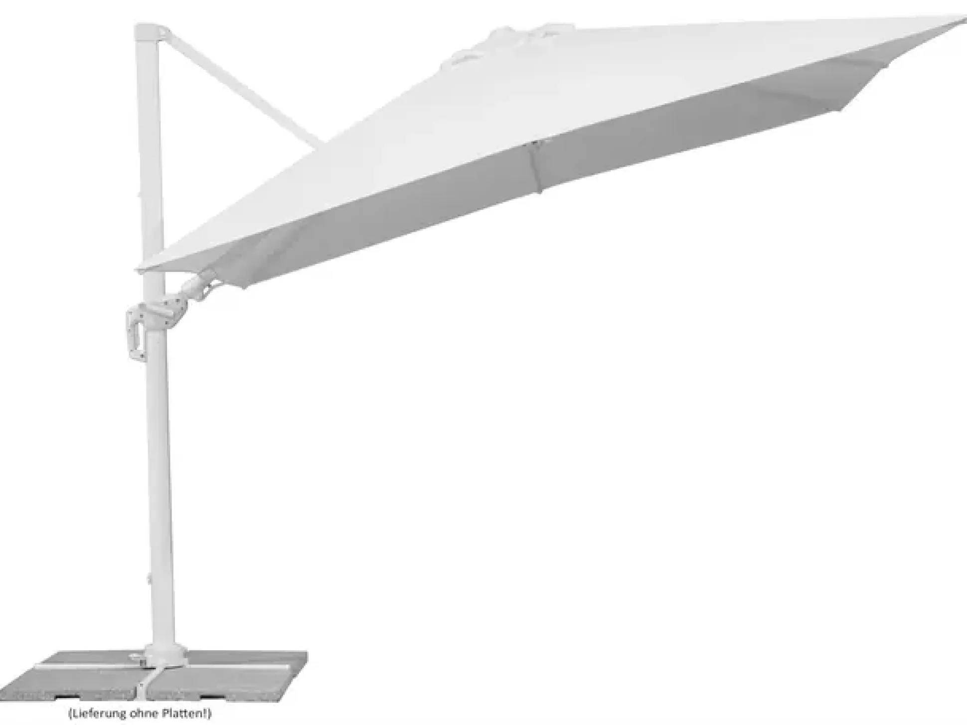 Schneider Sonnenschirm Rhodos Twist Bianco weiß, 300 x 300 cm