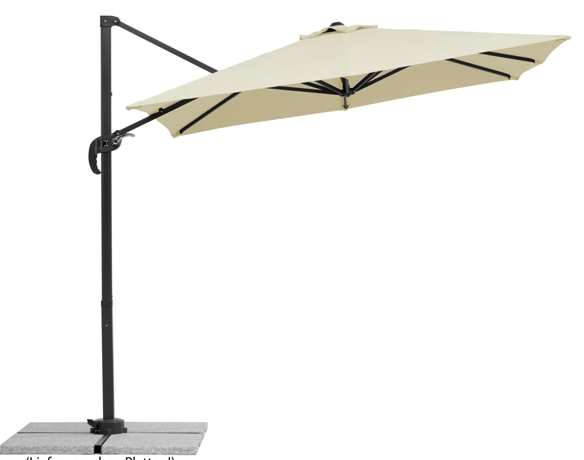 Schneider Sonnenschirm Rhodos Junior natur 230 x 230 cm