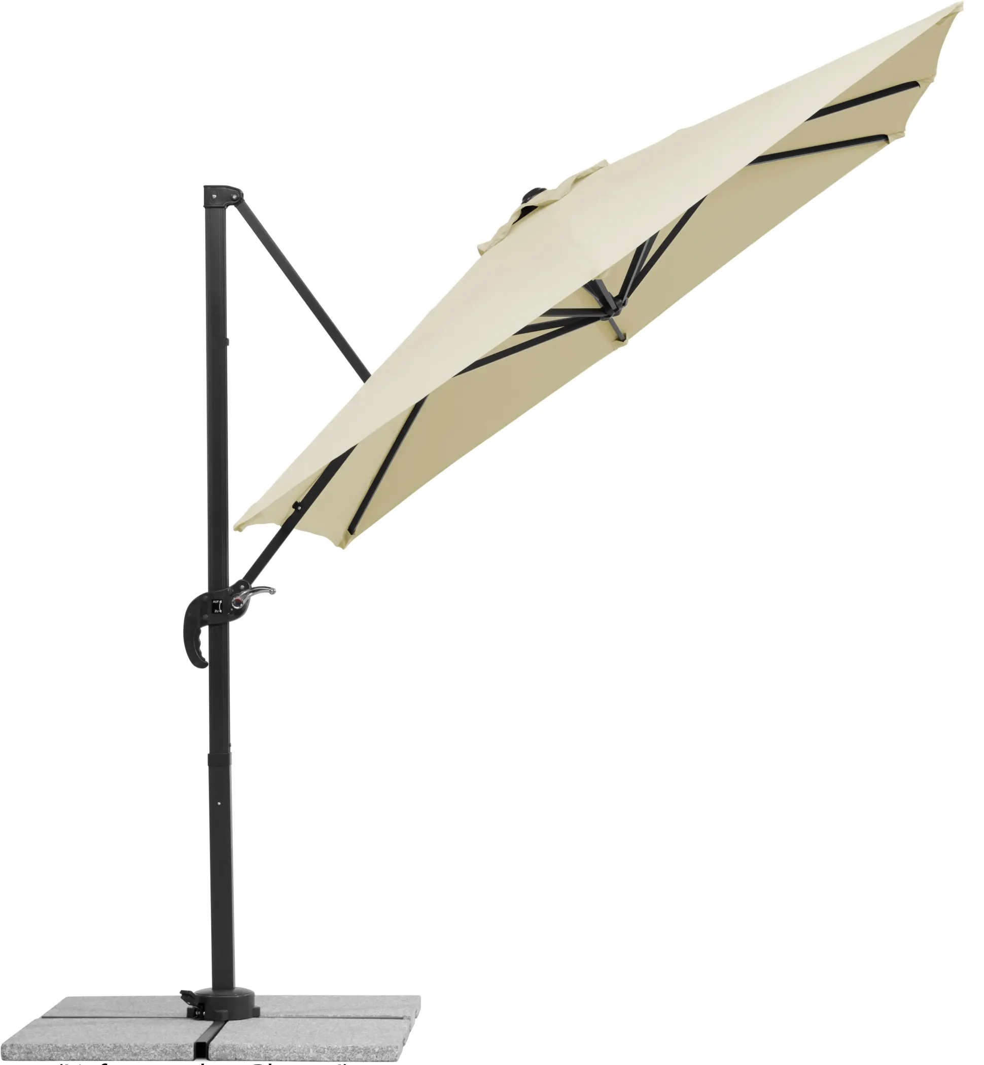 Schneider Sonnenschirm Rhodos Junior natur 230 x 230 cm