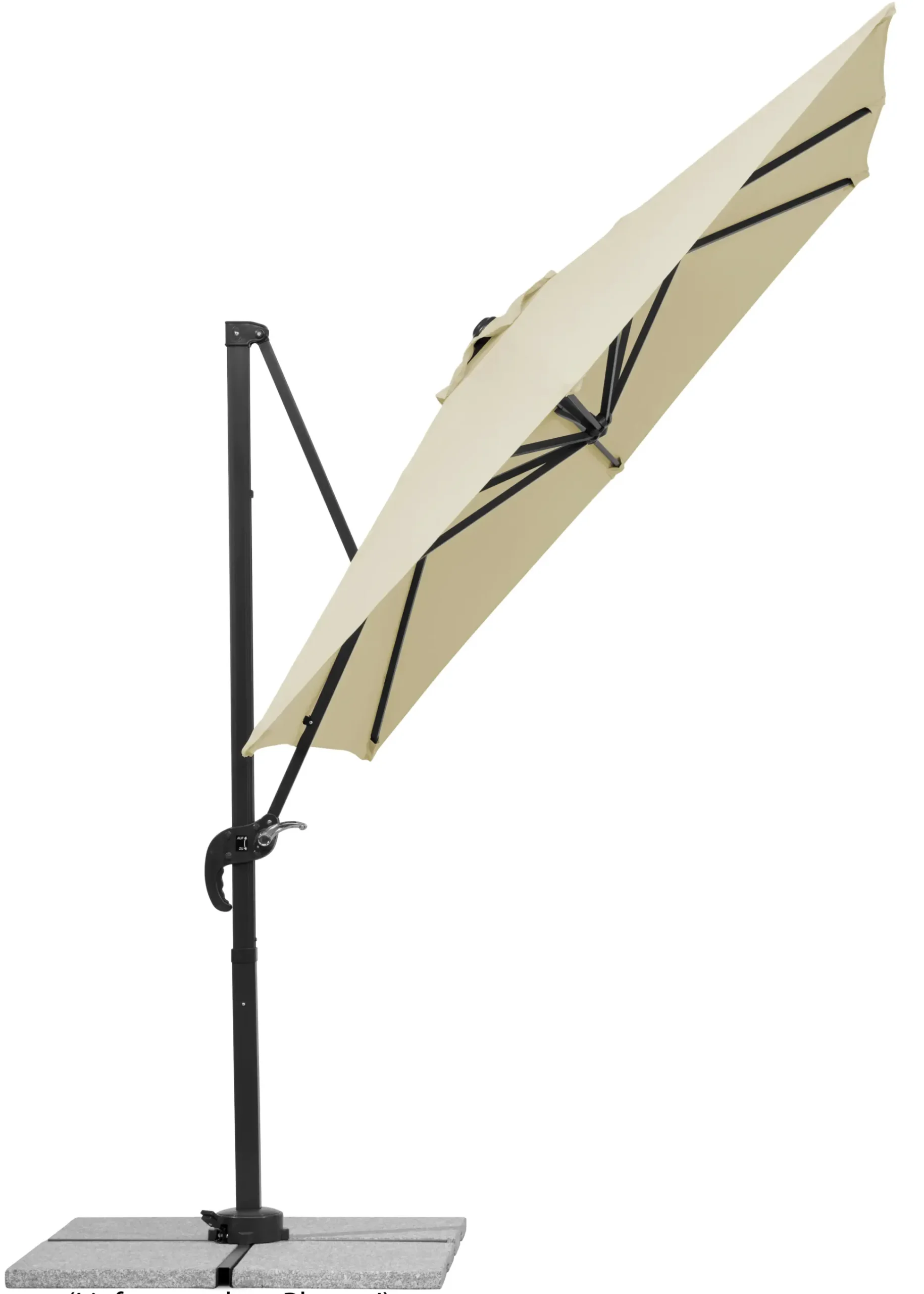 Schneider Sonnenschirm Rhodos Junior natur 230 x 230 cm