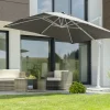 Schneider Sonnenschirm Rhodos Twist Bianco anthrazit 300 x 300 cm
