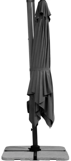 Schneider Sonnenschirm Rhodos Twist anthrazit 300 x 300 cm