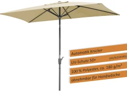 Schneider Sonnenschirm Tunis natur 270 x 150 cm