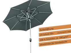 Schneider Sonnenschirm Venedig anthrazit Ø 270 cm