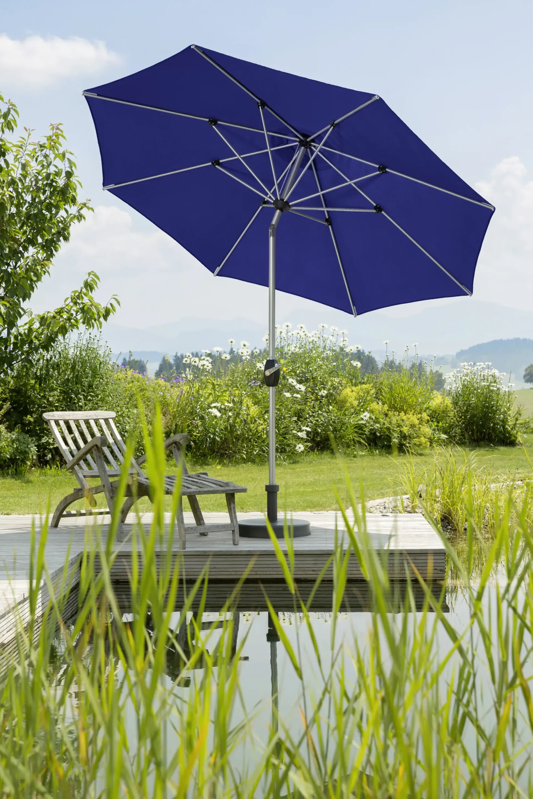 Schneider Sonnenschirm Venedig blau Ø 270 cm