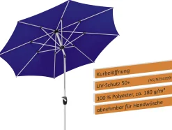 Schneider Sonnenschirm Venedig blau Ø 270 cm