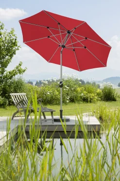 Schneider Sonnenschirm Venedig rot Ø 270 cm