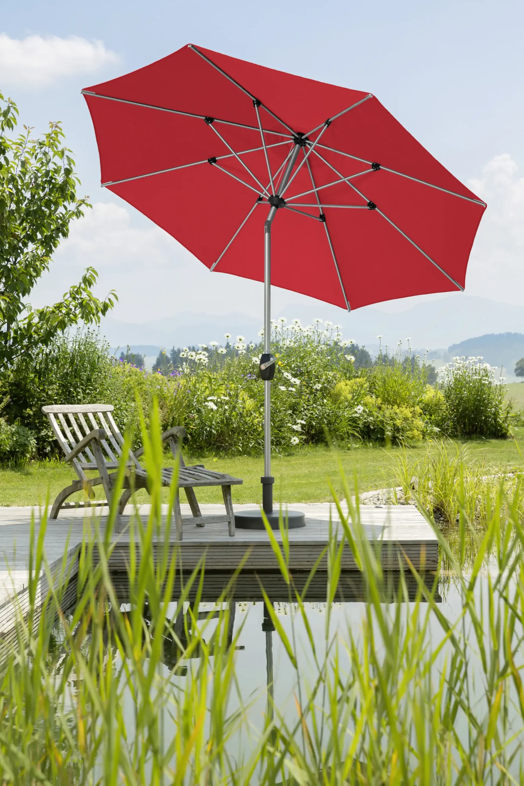 Schneider Sonnenschirm Venedig rot Ø 270 cm