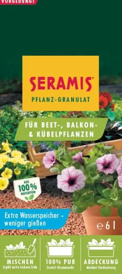 Seramis Pflanz-Granulat für Beet-, Balkon- & Kübelpflanzen 6 l