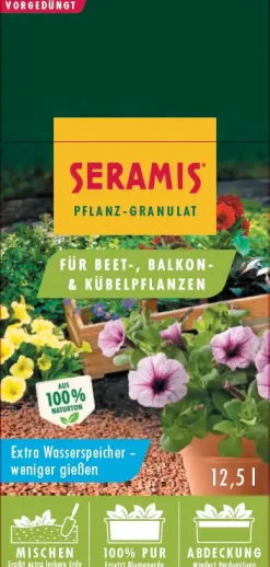 Seramis Pflanz-Granulat für Beet- Balkon- & Kübelpflanzen 12,5 L